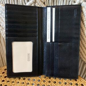Vintage 1992 Coach Wallet Billfold Checkbook